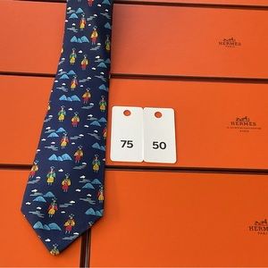 Hermes Tie With Box 7550
